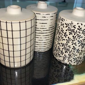 3 Japonesque Bud Vases